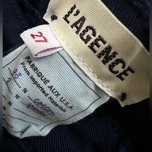 L'AGENCE Deep Blue Trousers